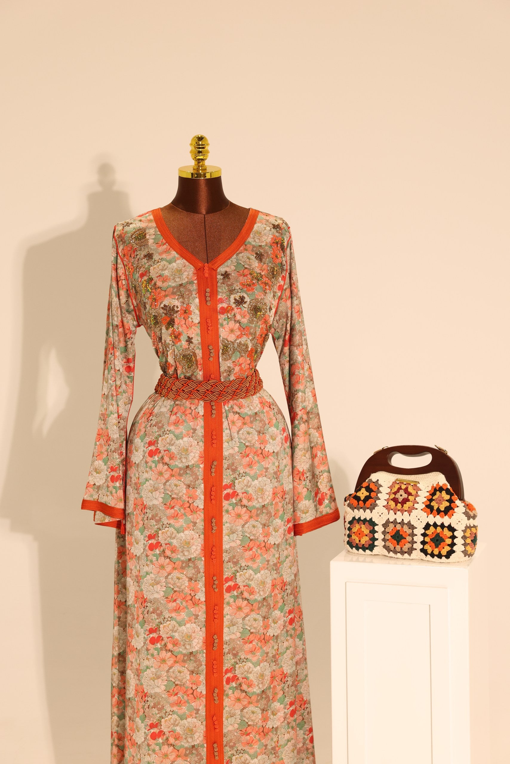 Silk Sunset Zari Kaftan