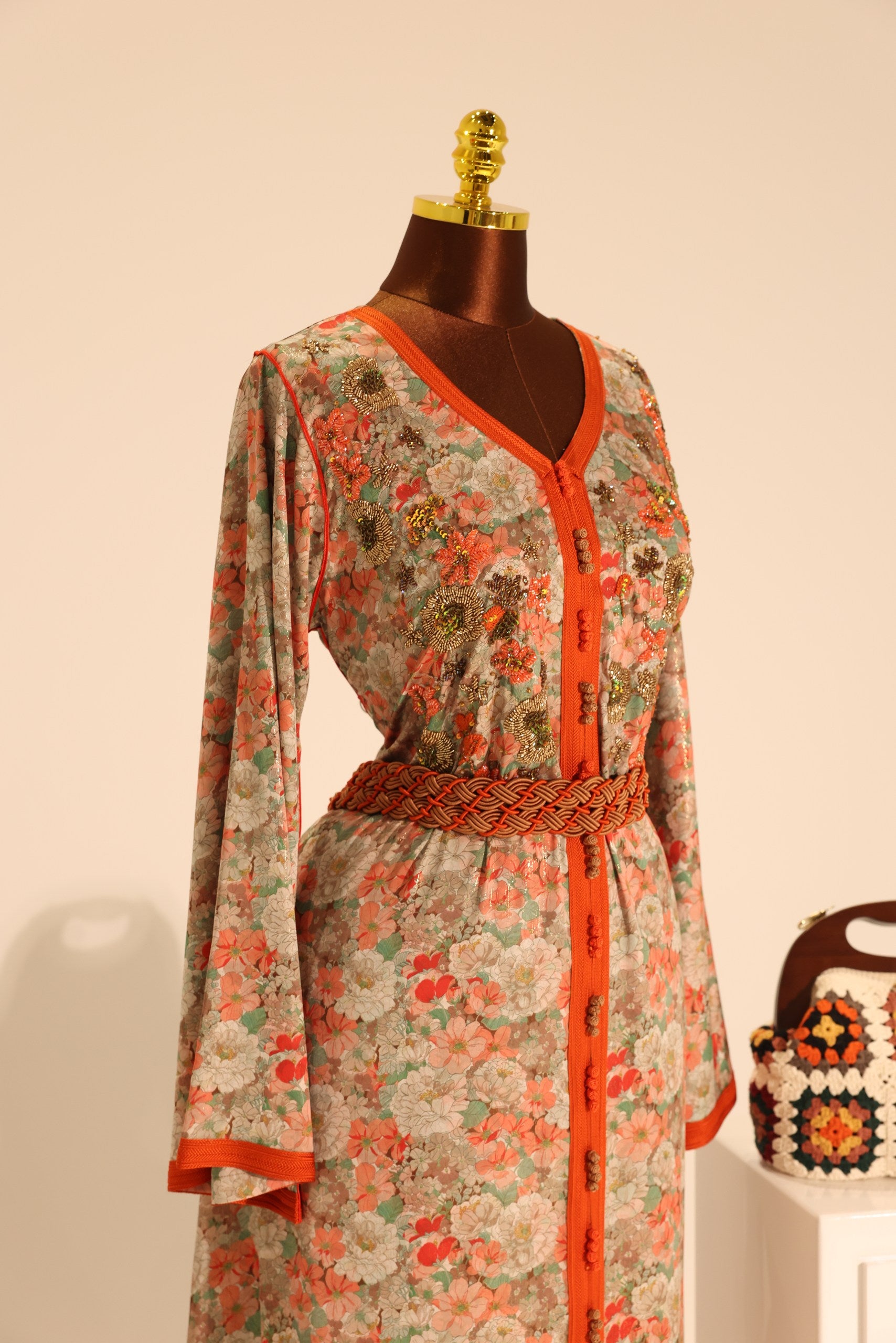 Silk Sunset Zari Kaftan