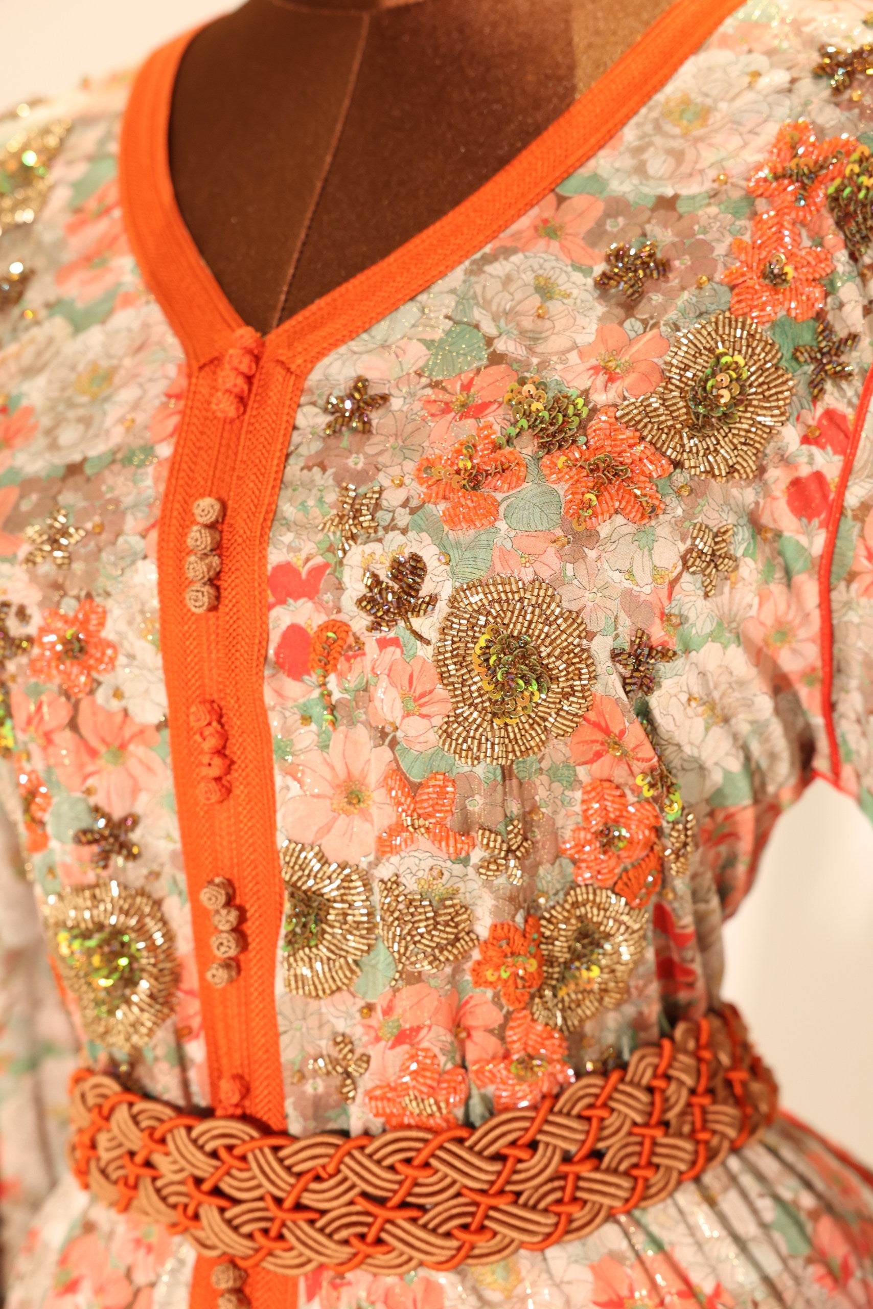 Silk Sunset Zari Kaftan