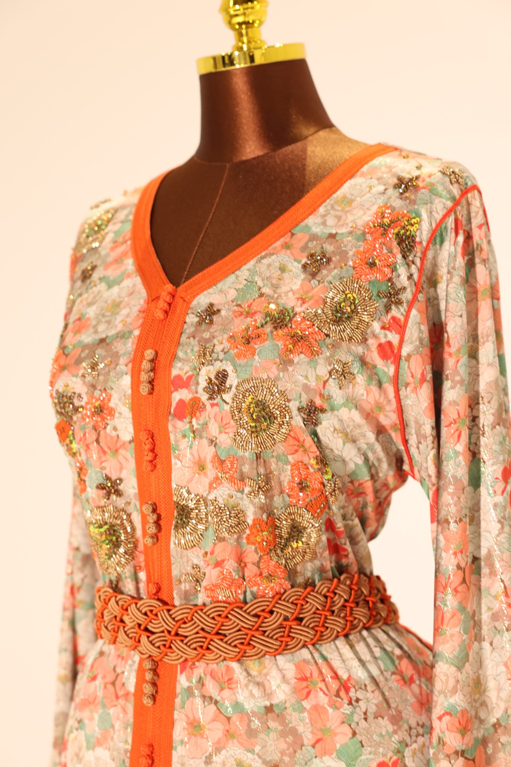 Silk Sunset Zari Kaftan