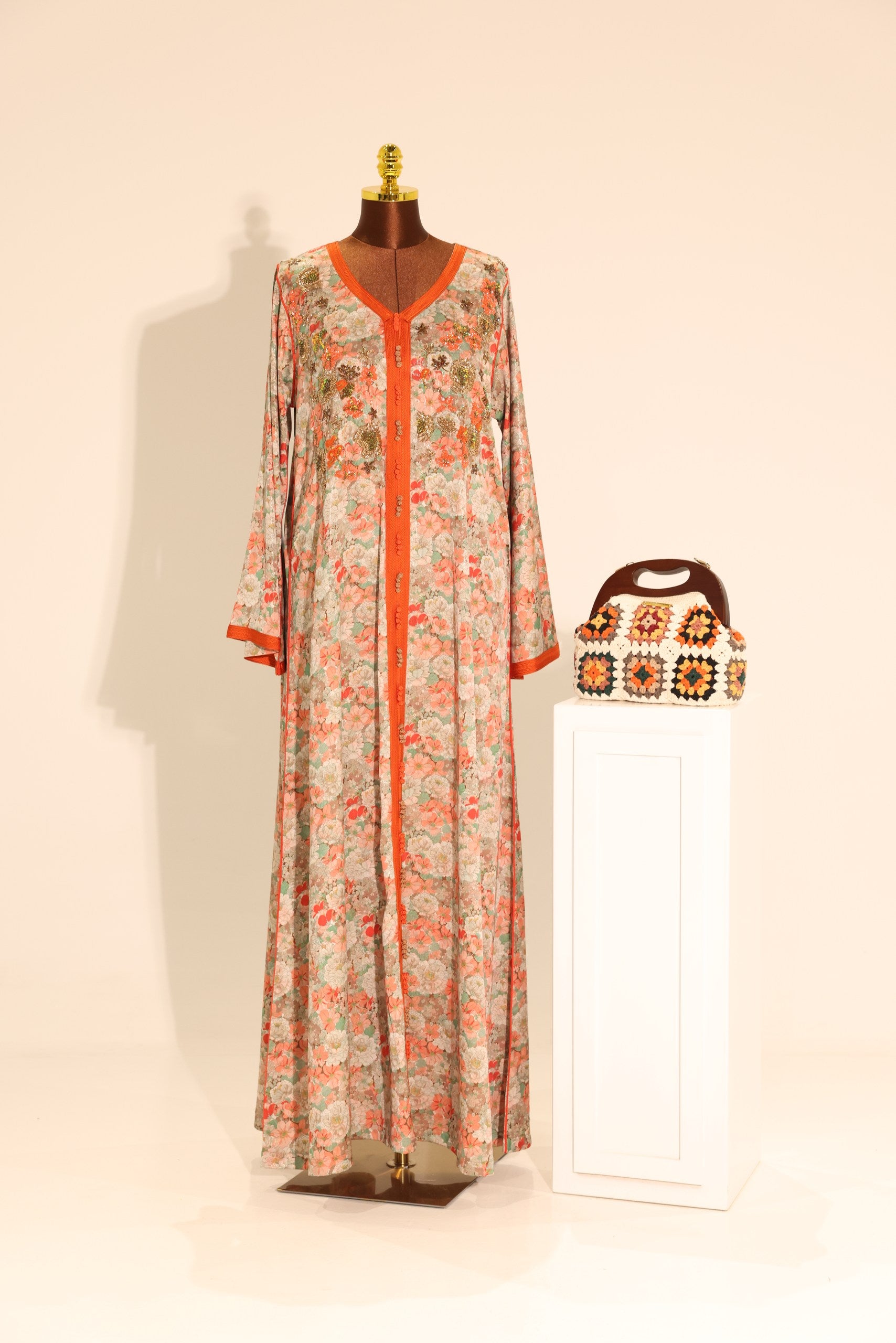 Silk Sunset Zari Kaftan