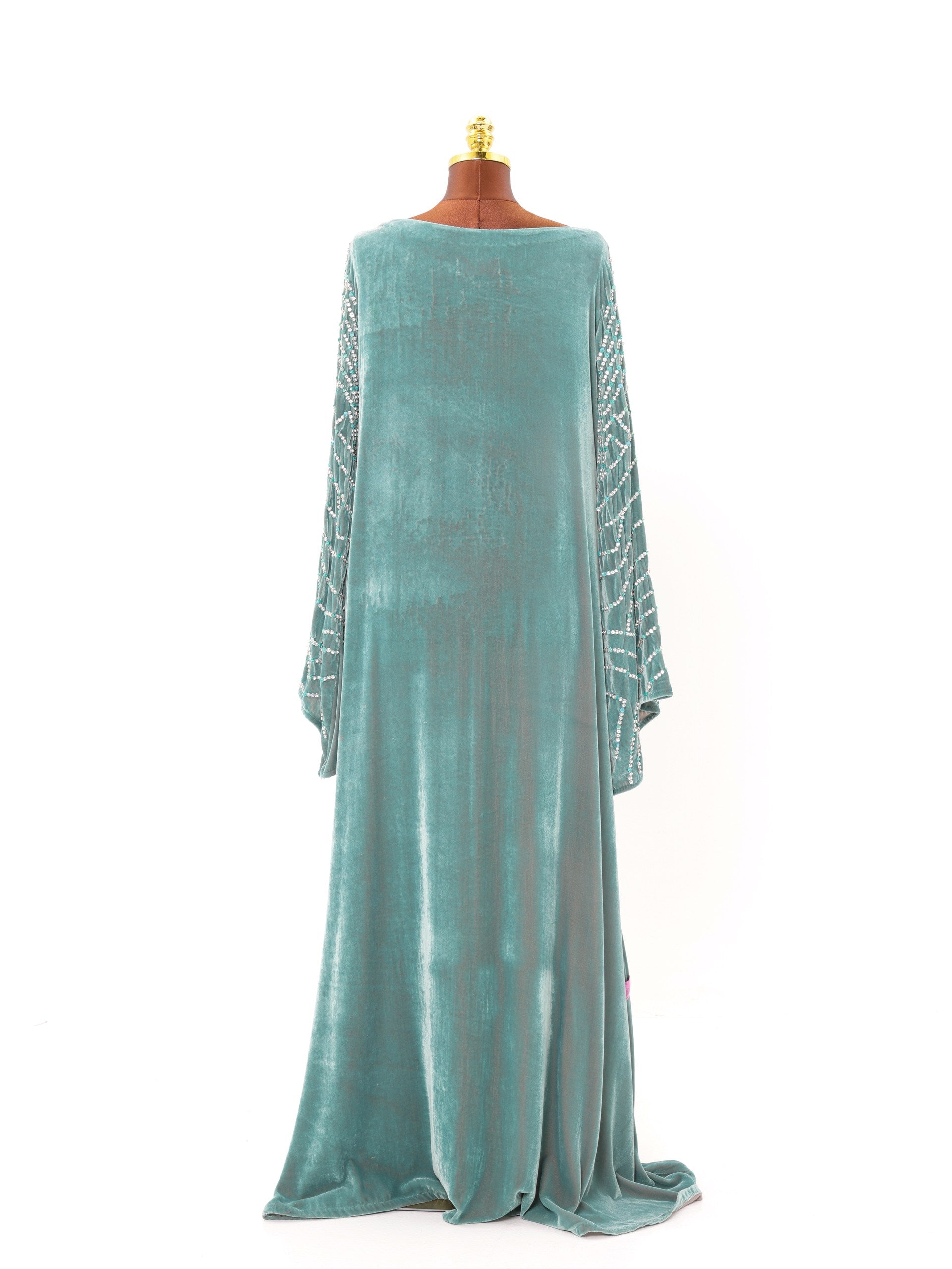 Emerald Velvet Glow Dress