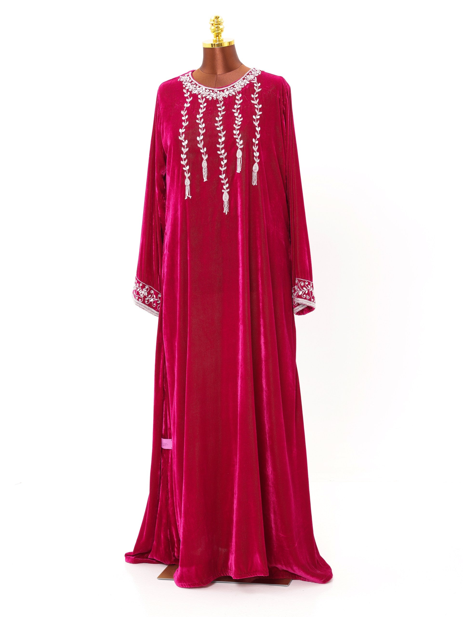 Rose Tassel Velvet Dress