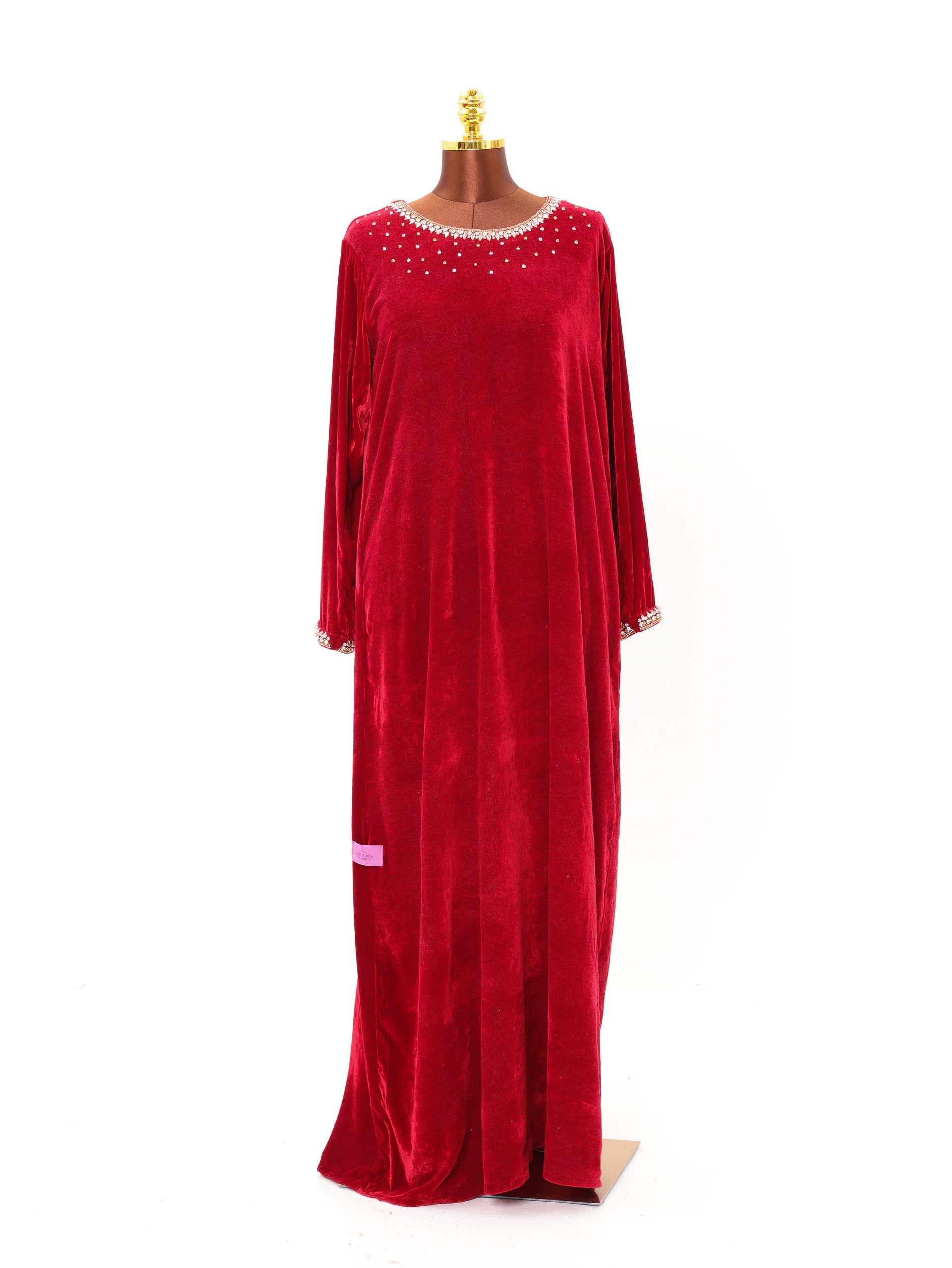 Ruby Charm Velvet Dress