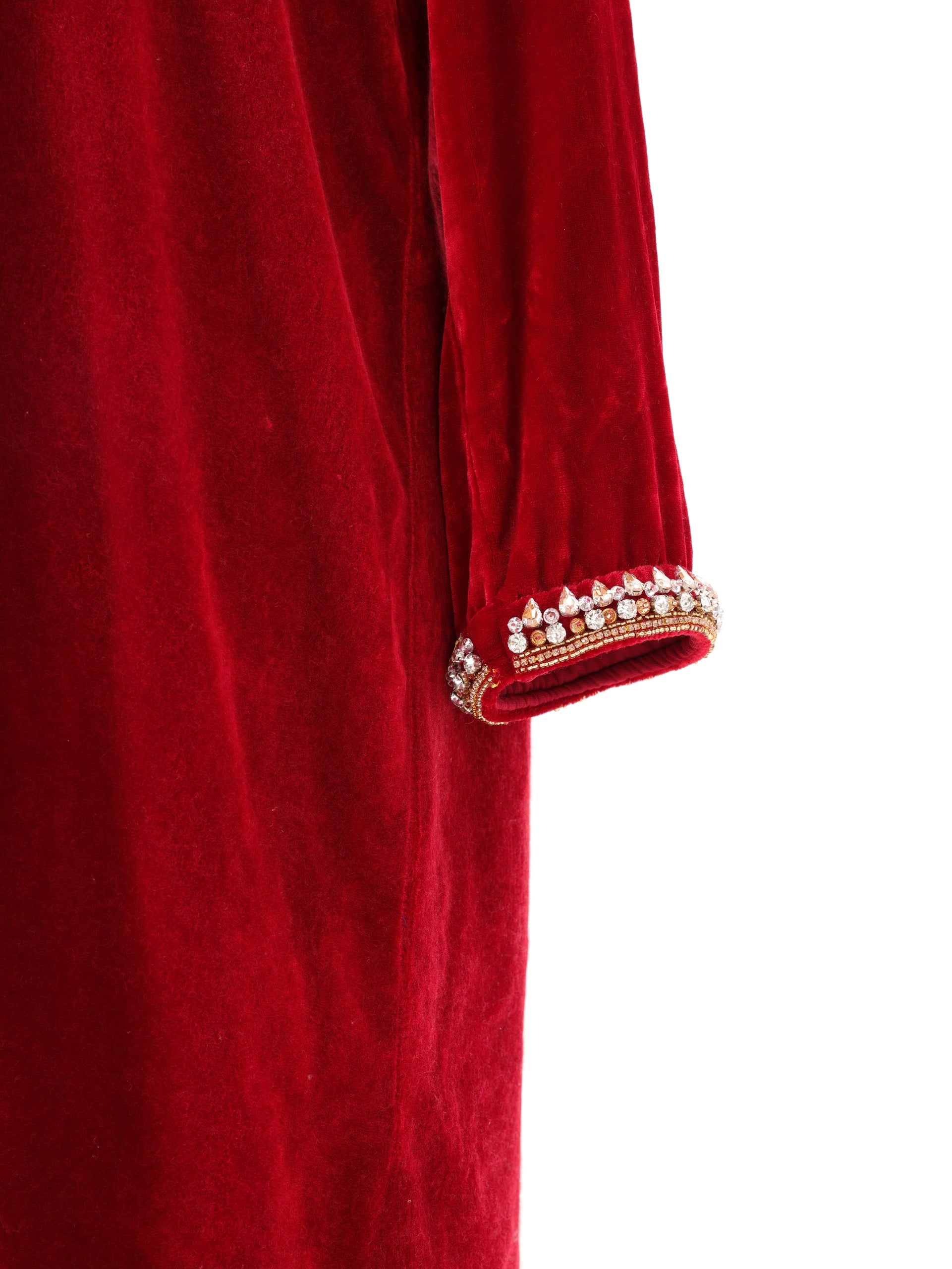 Ruby Charm Velvet Dress