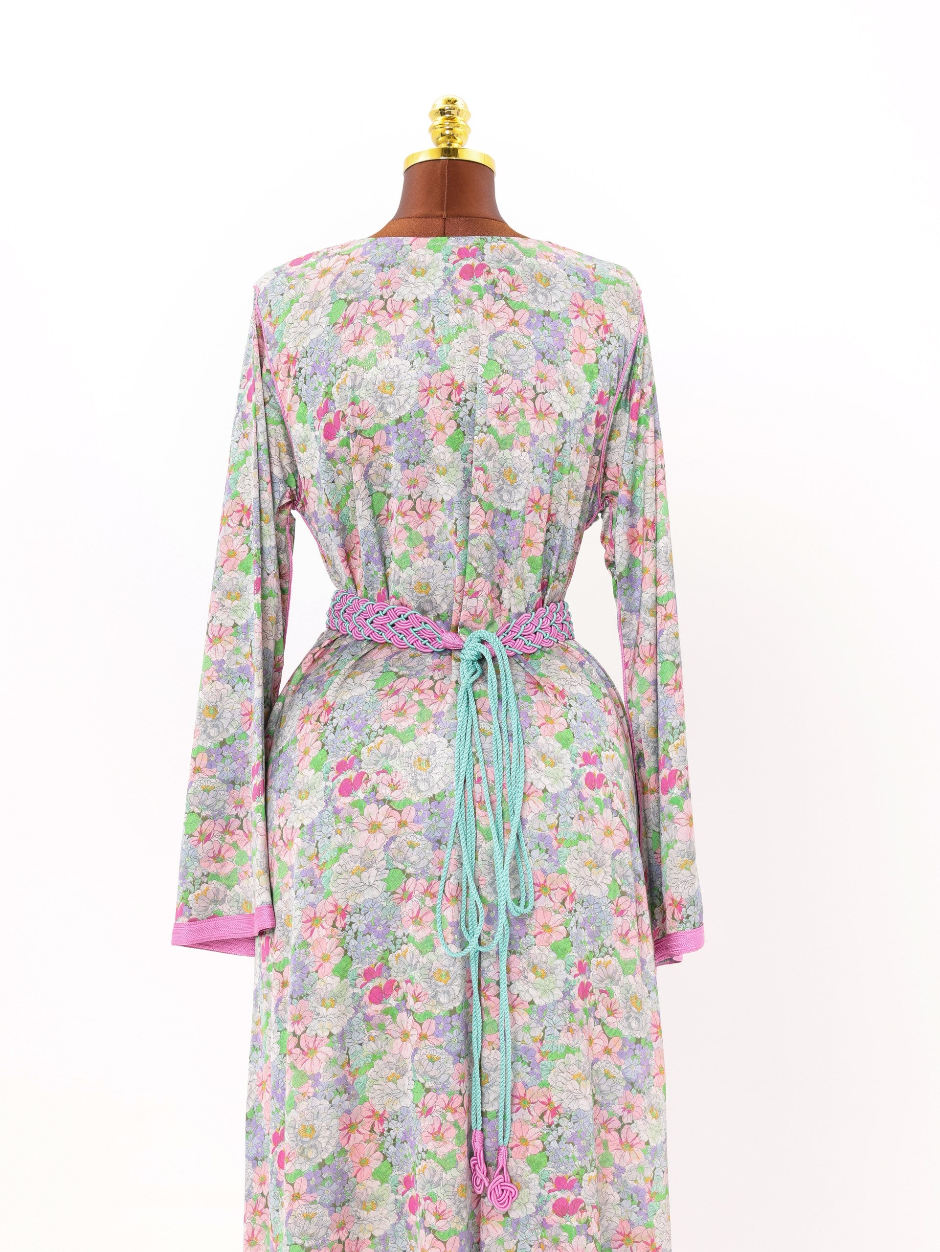 Silk Floral Zari Kaftan