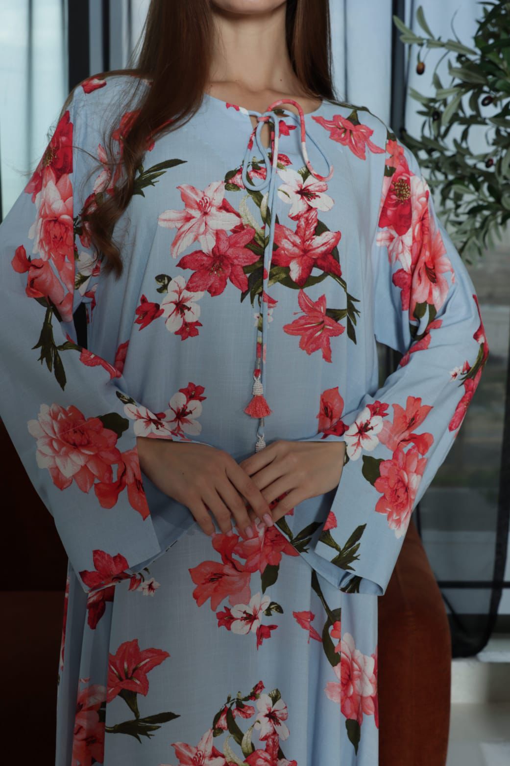 Blue Blossom Jalabiya