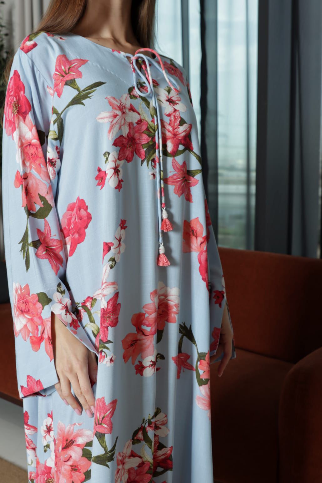 Blue Blossom Jalabiya