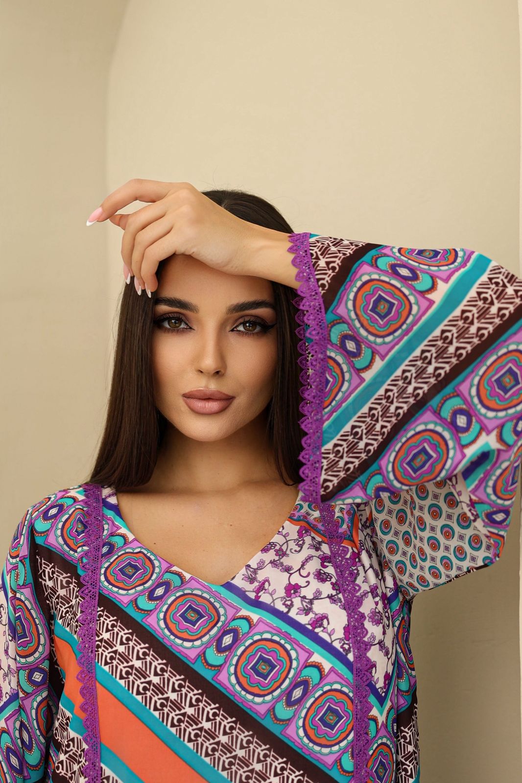 Bohemian Charm Chiffon Jalabiya