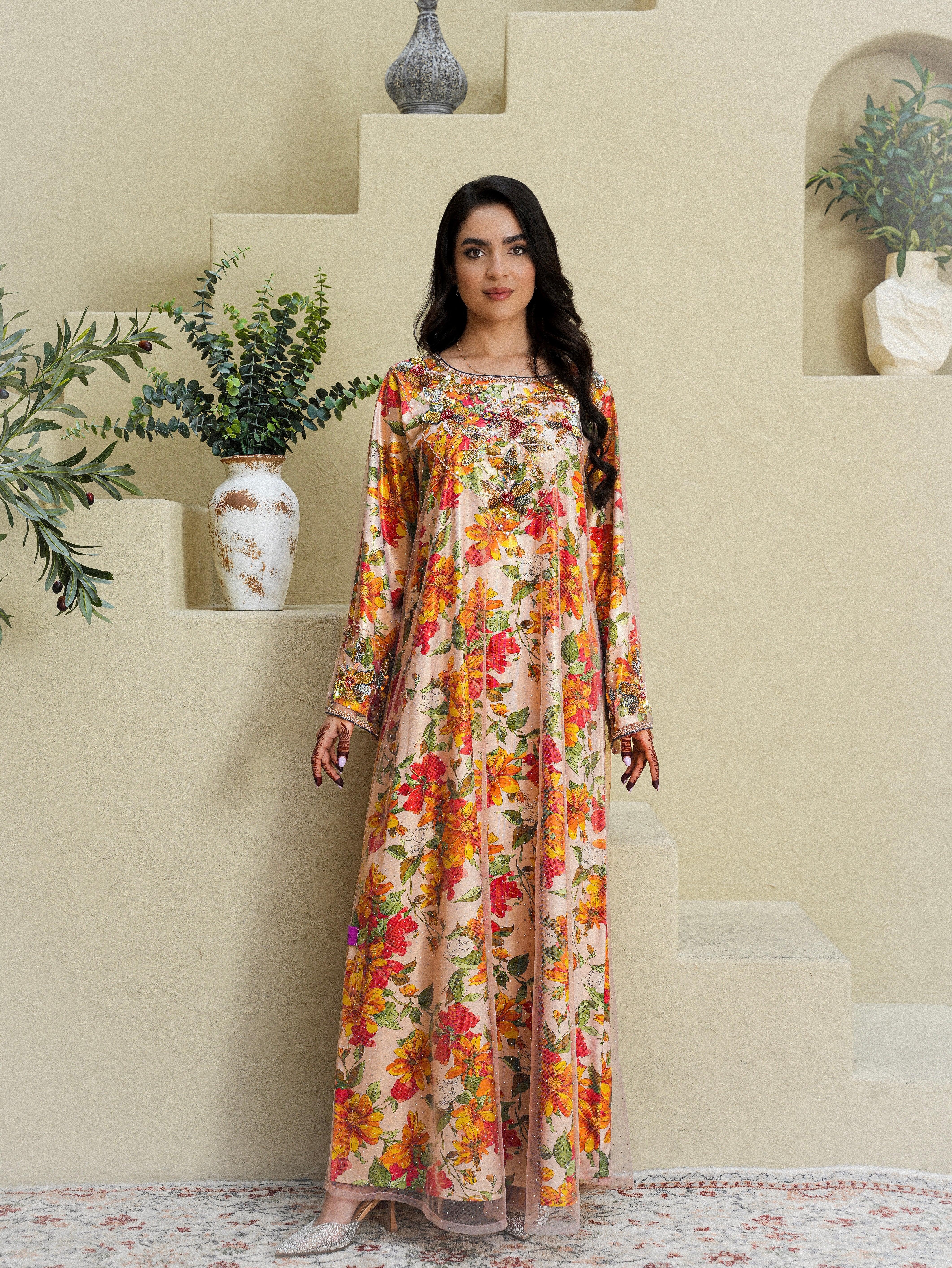 Golden Bloom Dress