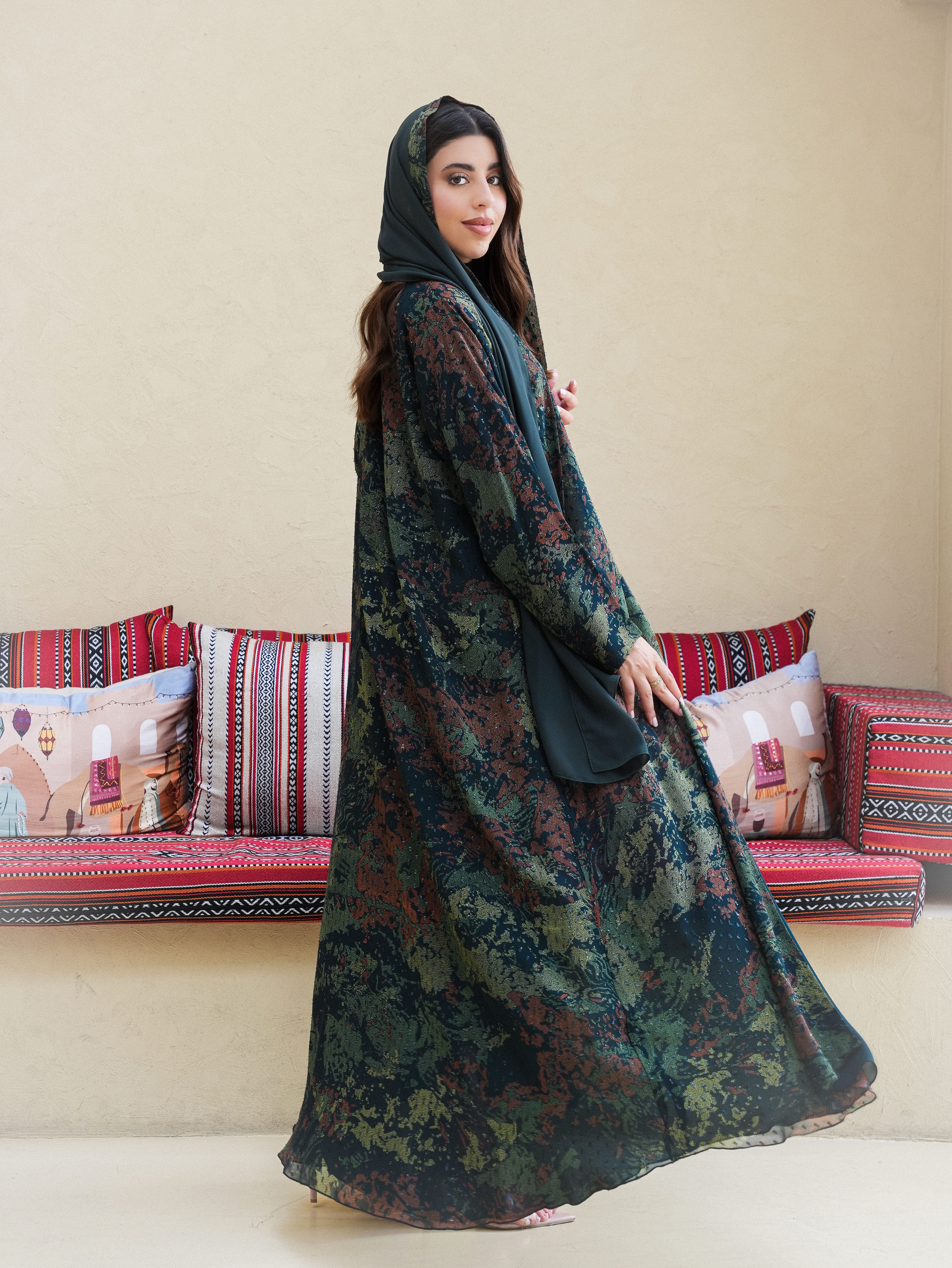 Abaya “Emerald Rustic”