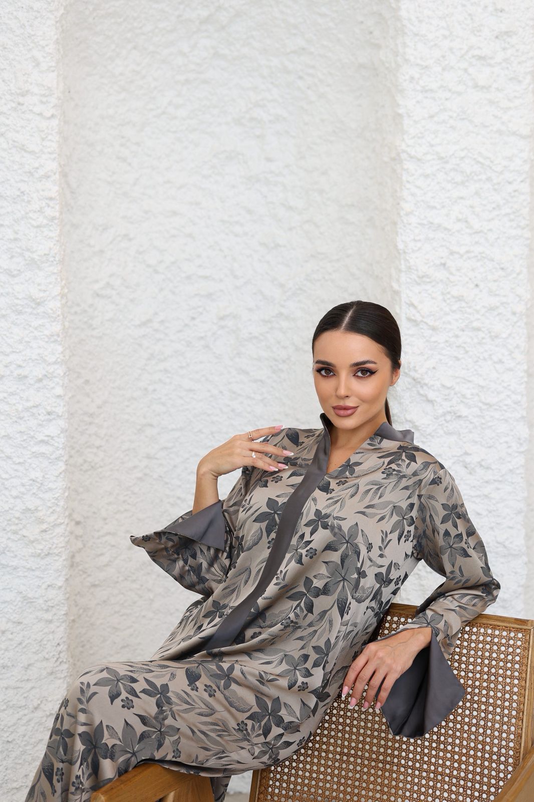 Jacquard Leaf Jalabiya