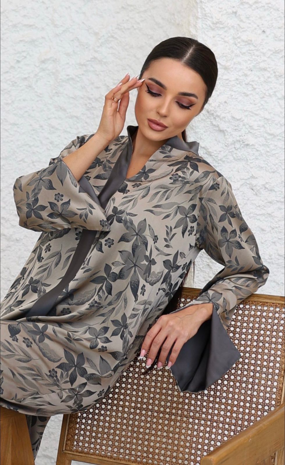 Jacquard Leaf Jalabiya