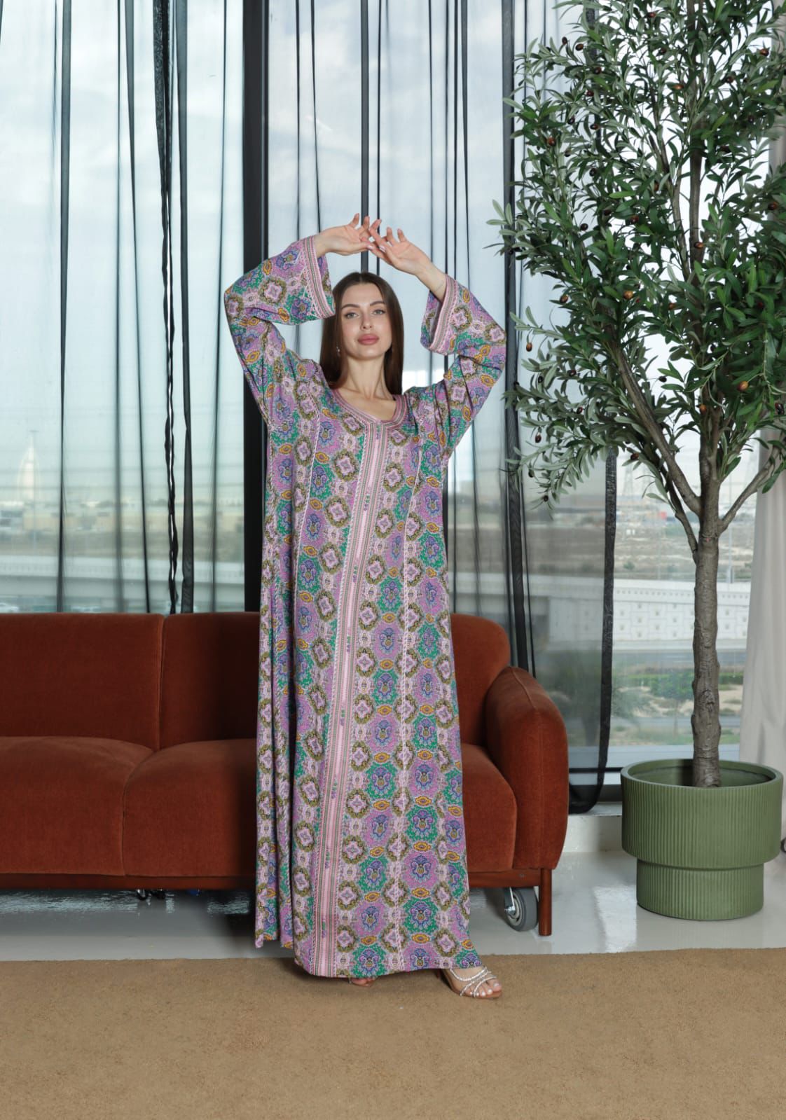 Moroccan Bloom Jalabiya