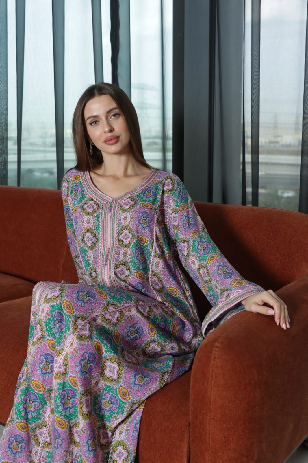 Moroccan Bloom Jalabiya