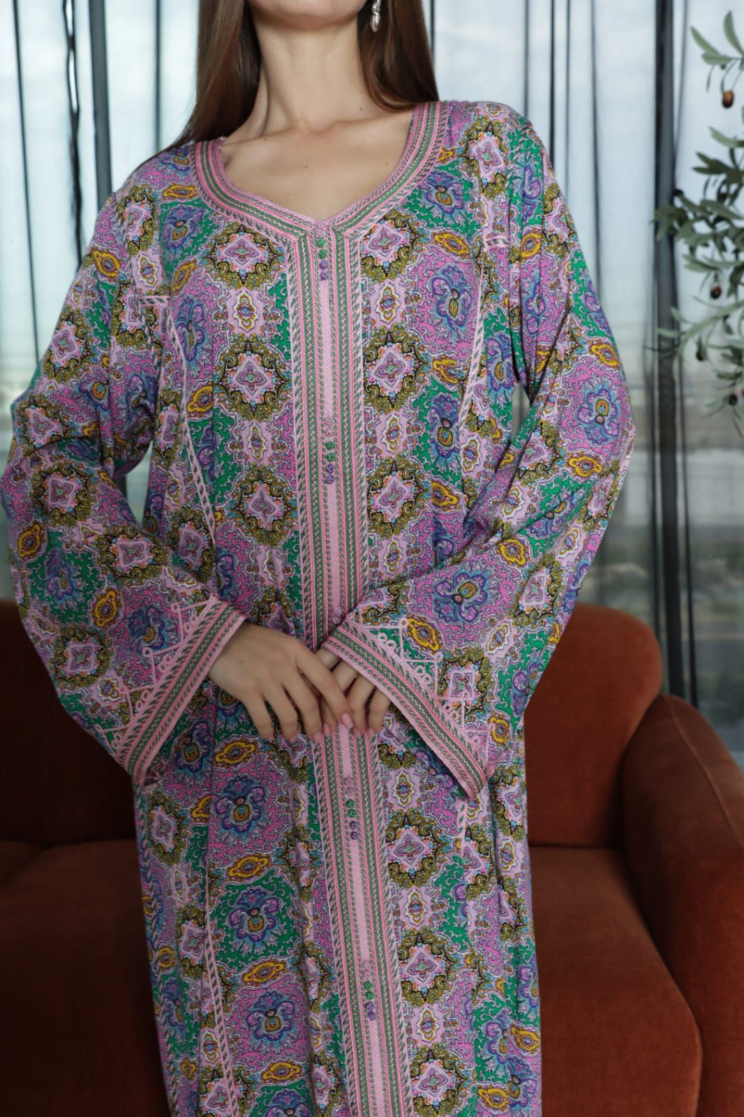 Moroccan Bloom Jalabiya