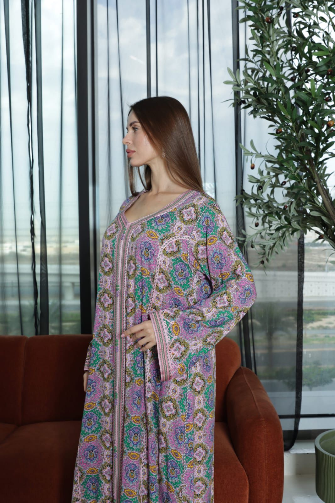 Moroccan Bloom Jalabiya