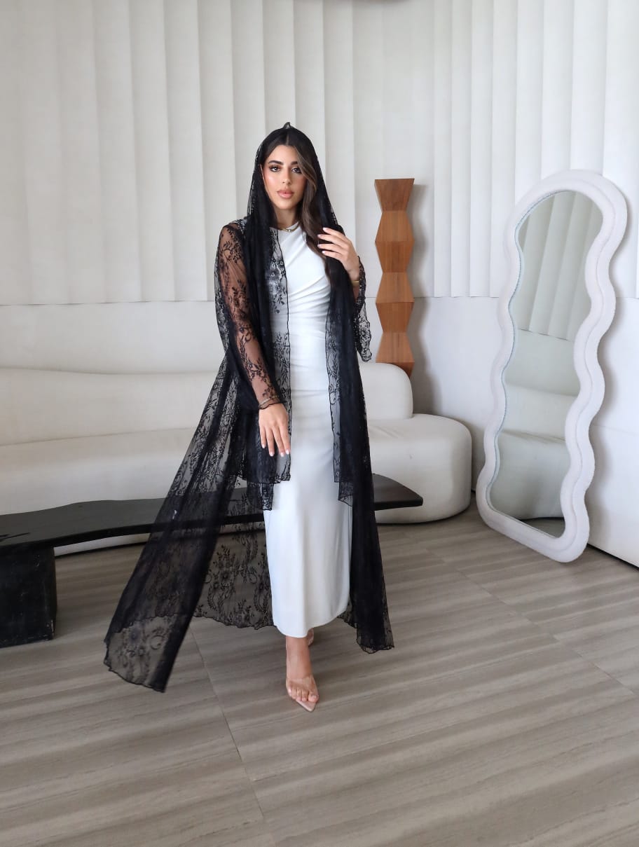 Noir Charm Abaya