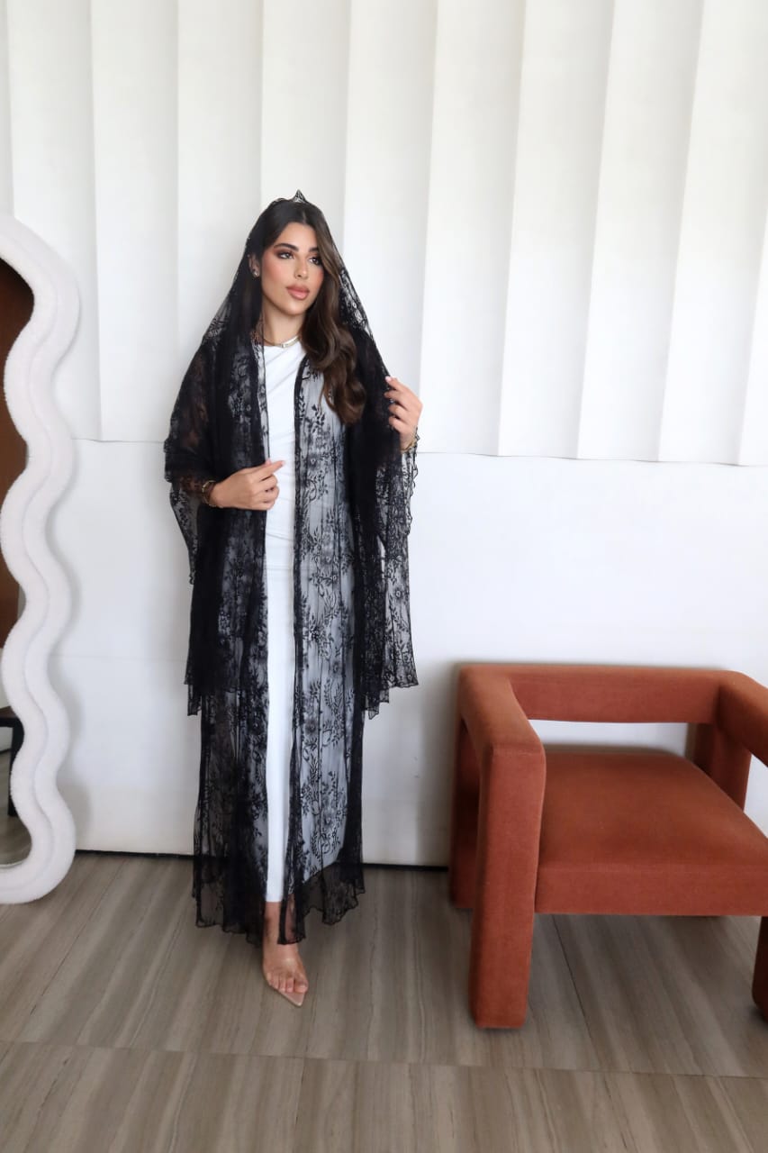 Noir Charm Abaya