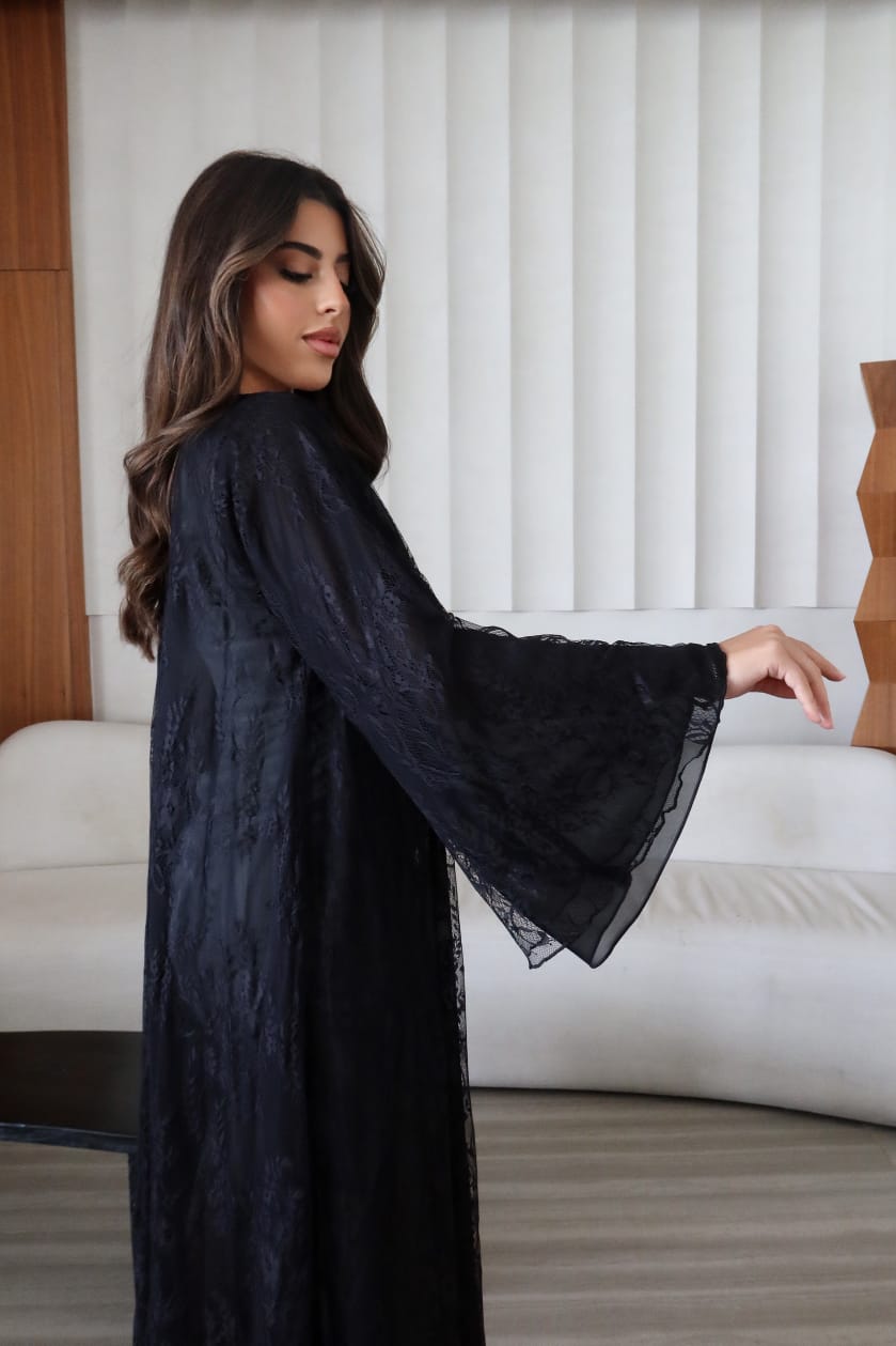 Noir Charm Abaya