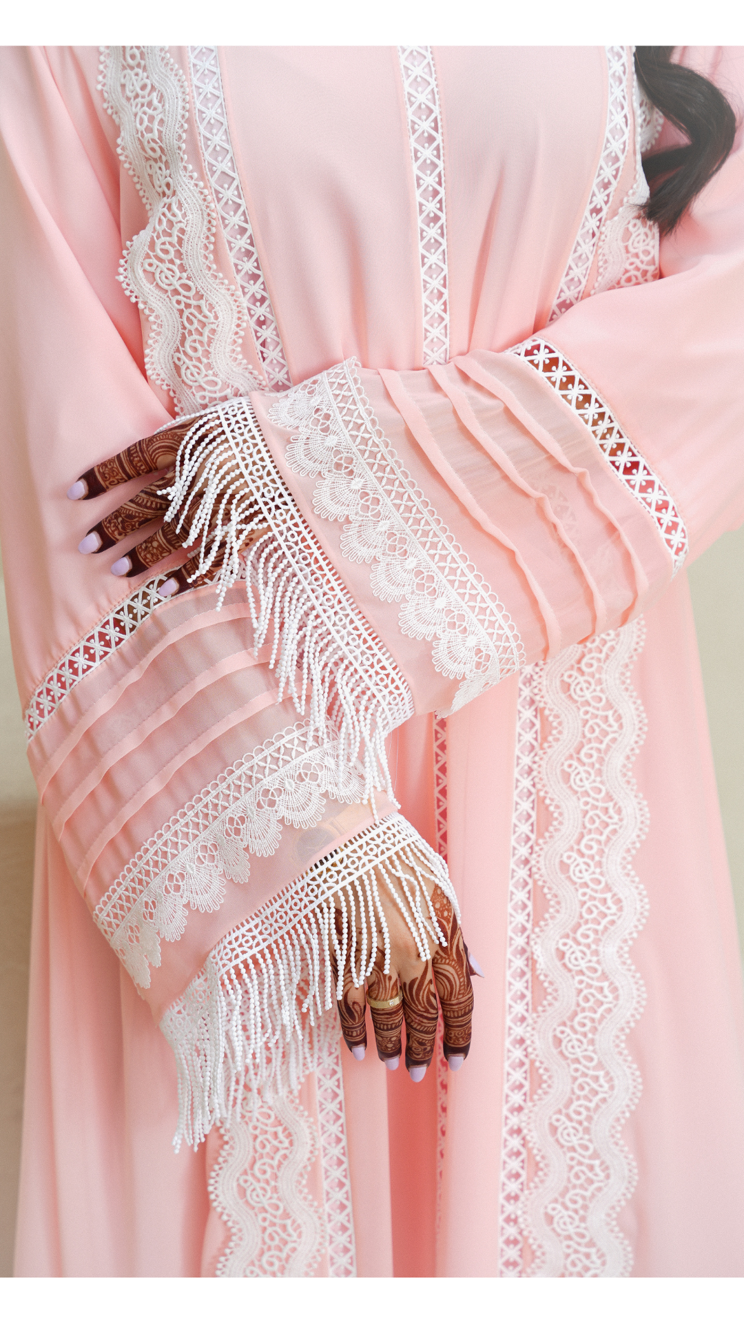 Blush Lace Jalabyia