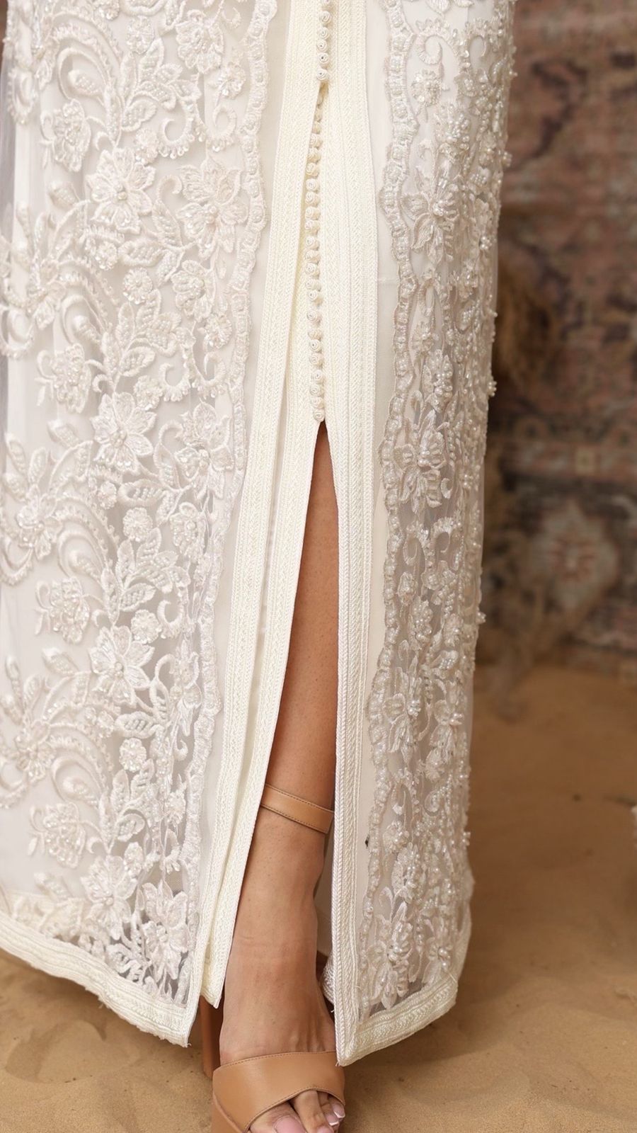 White Elegance Moroccan Kaftan