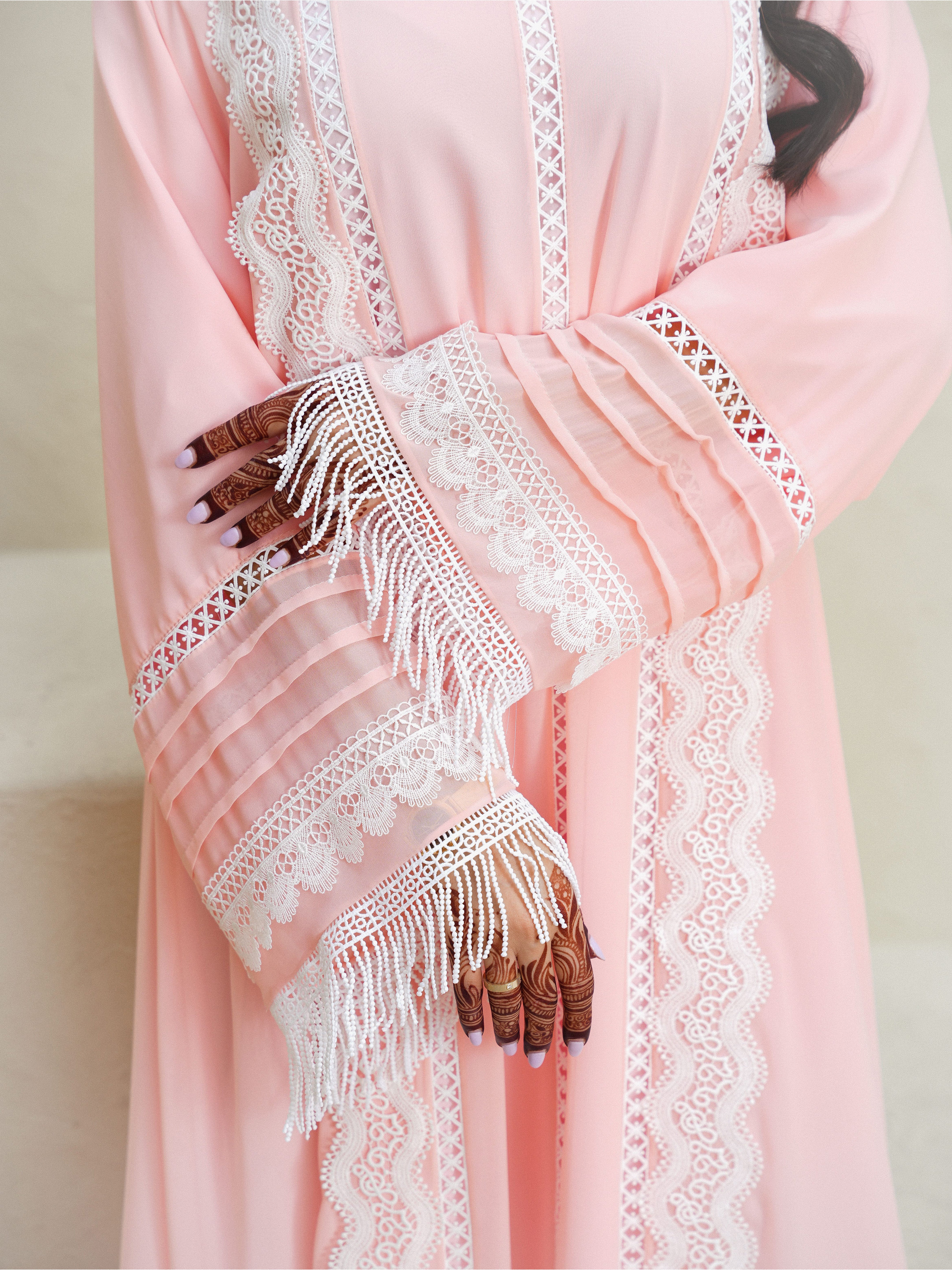 Blush Lace Jalabyia