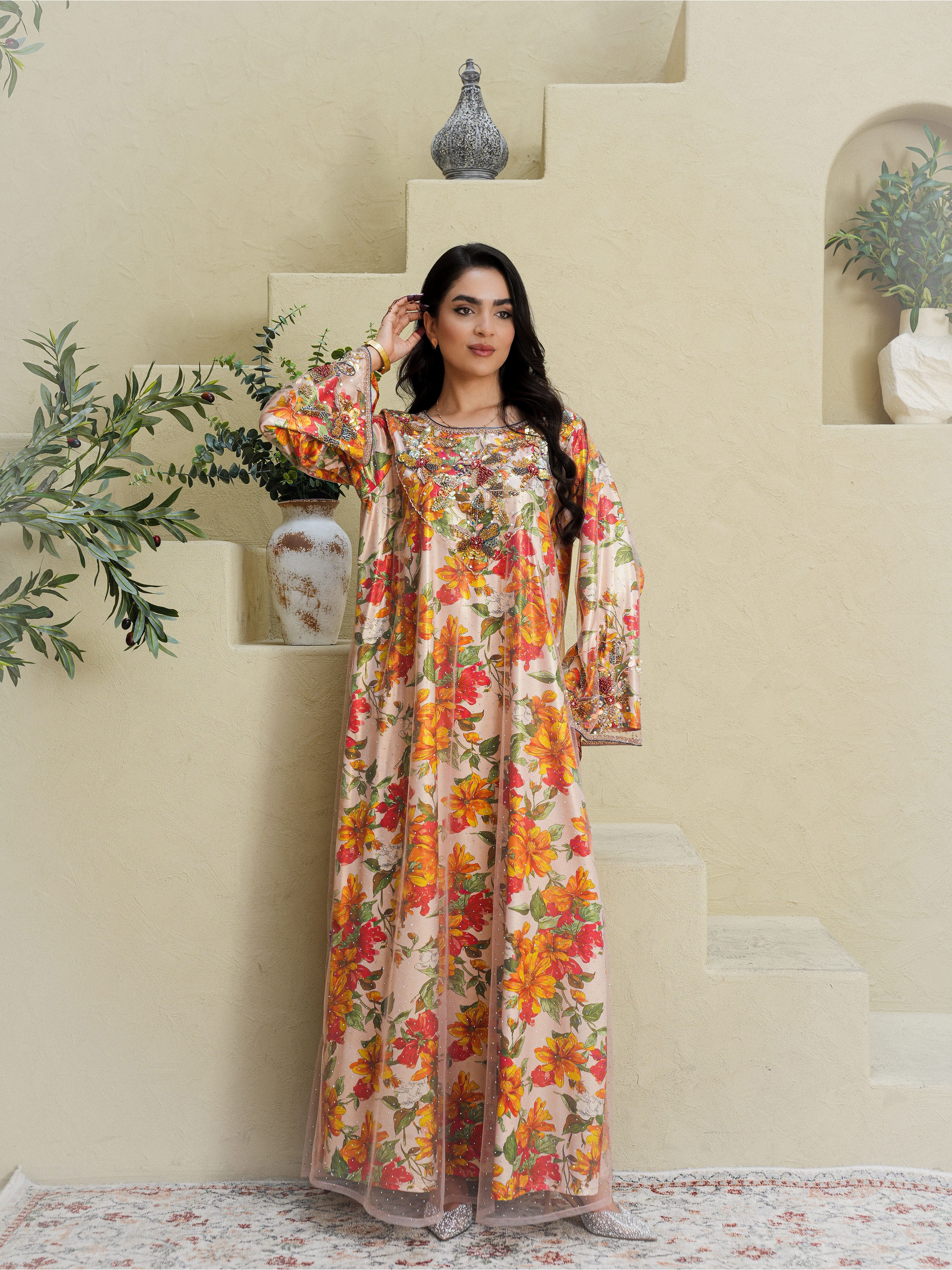 Golden Bloom Dress