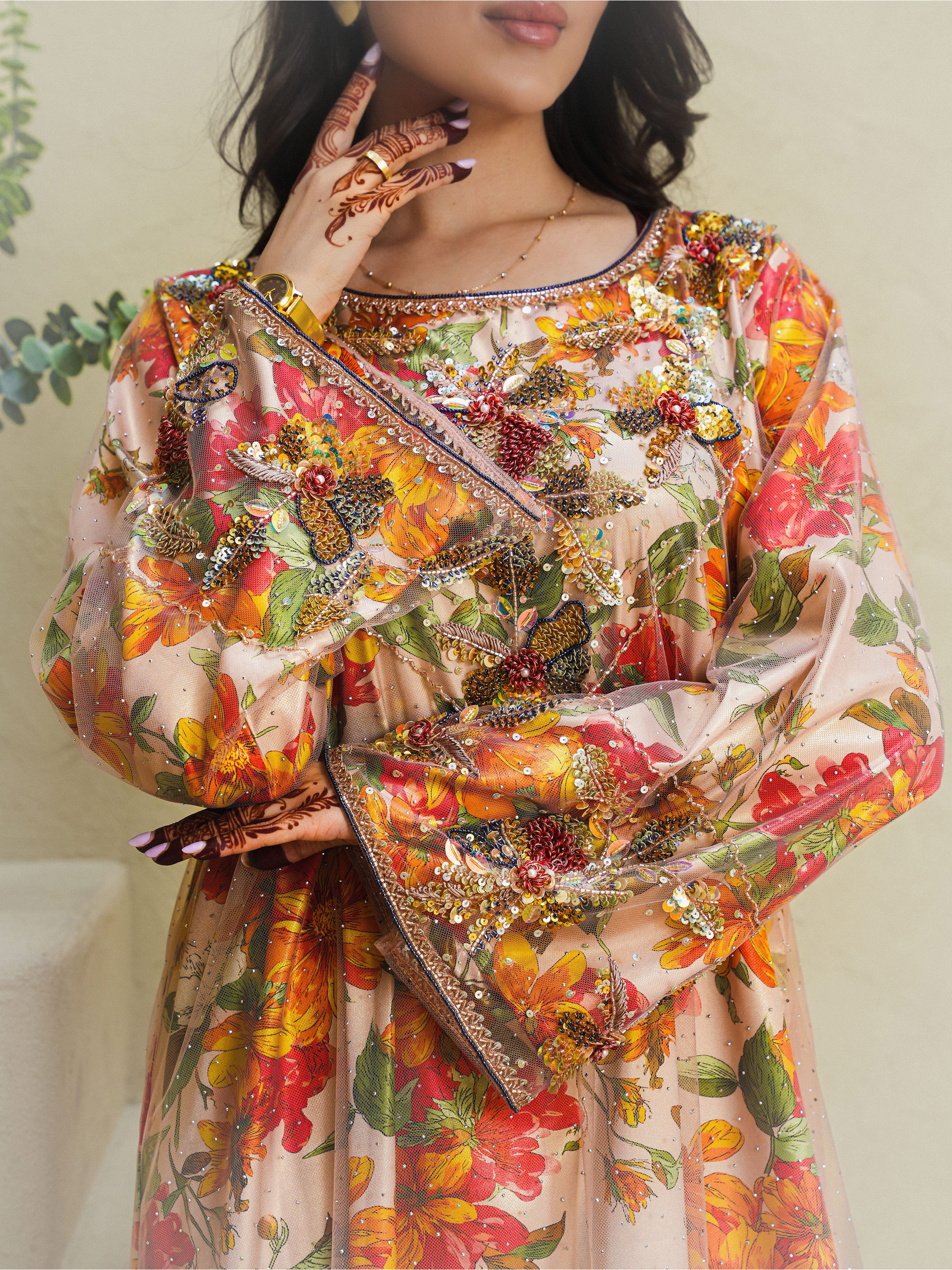 Golden Bloom Dress