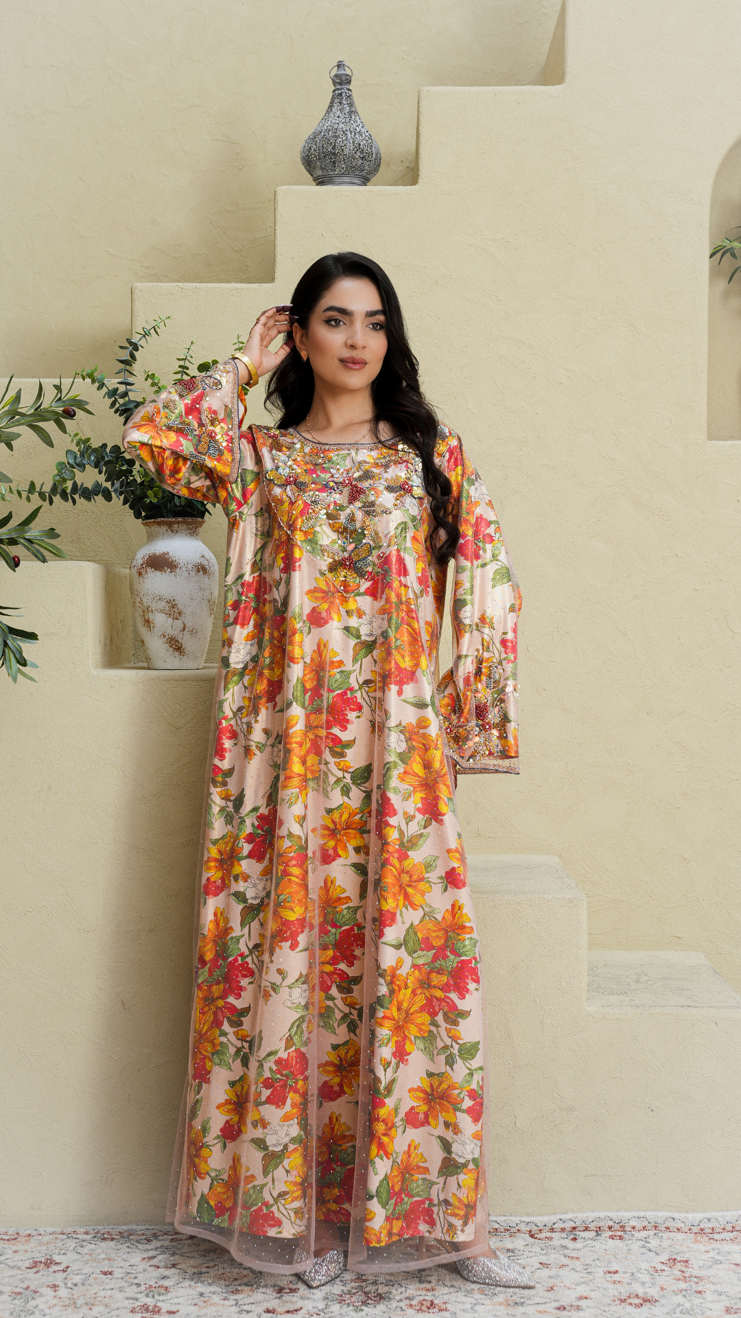 Golden Bloom Dress