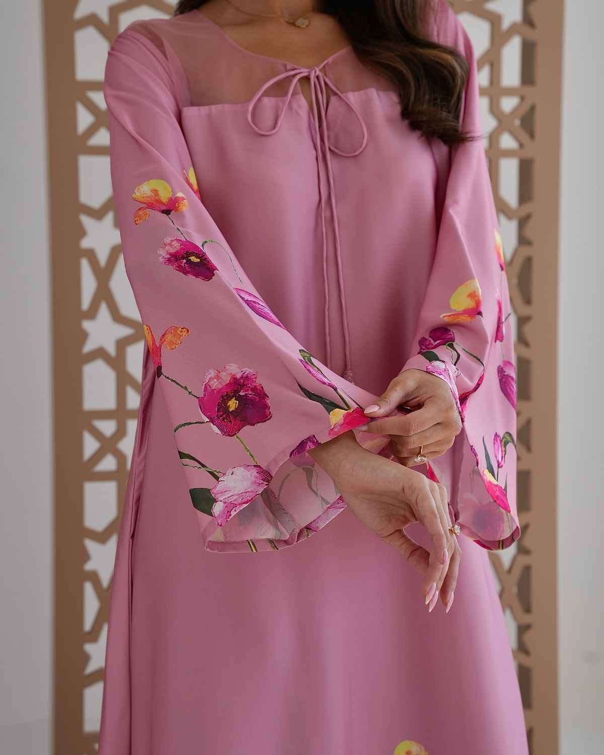 Silk Rosewave Jalabiya