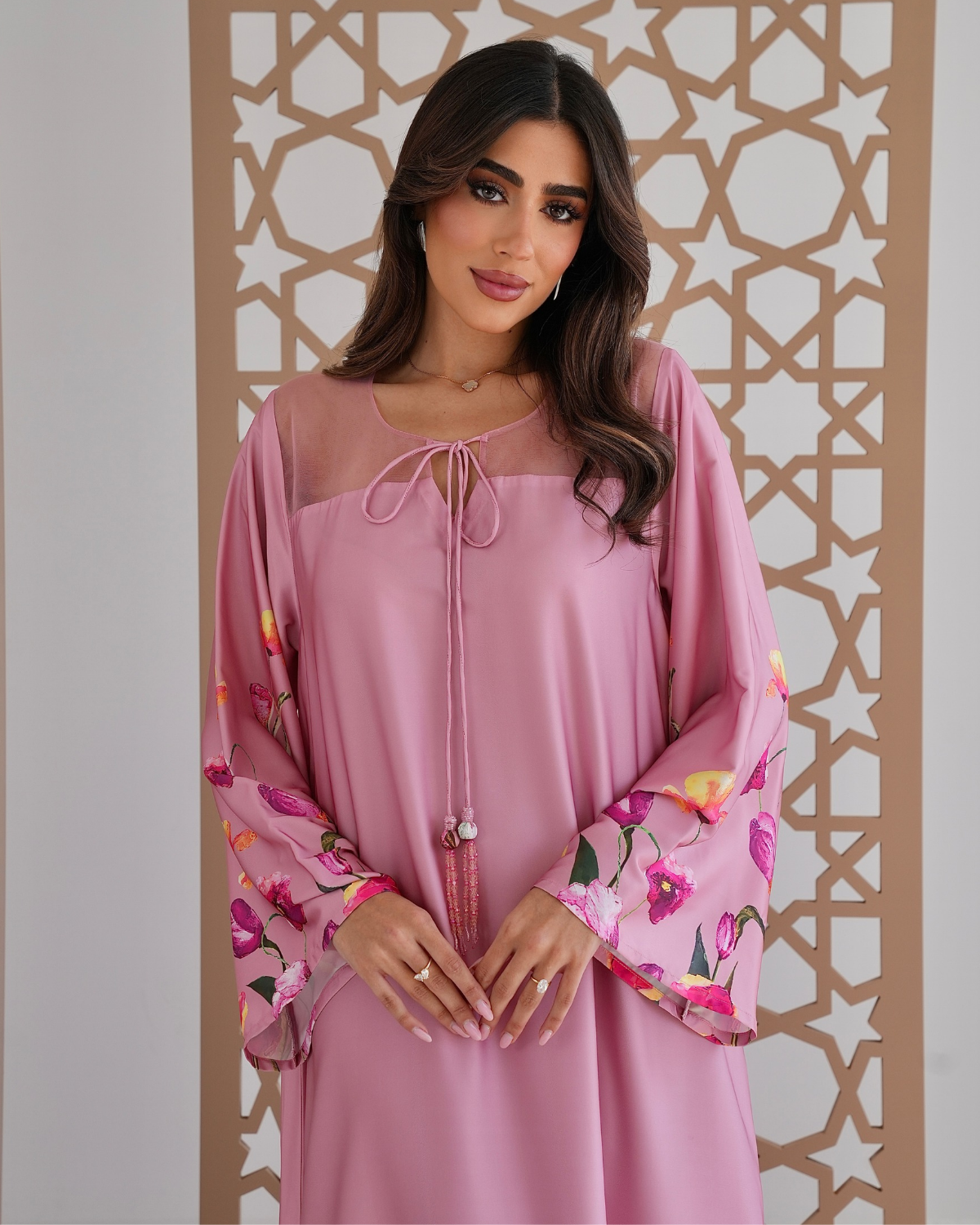 Silk Rosewave Jalabiya
