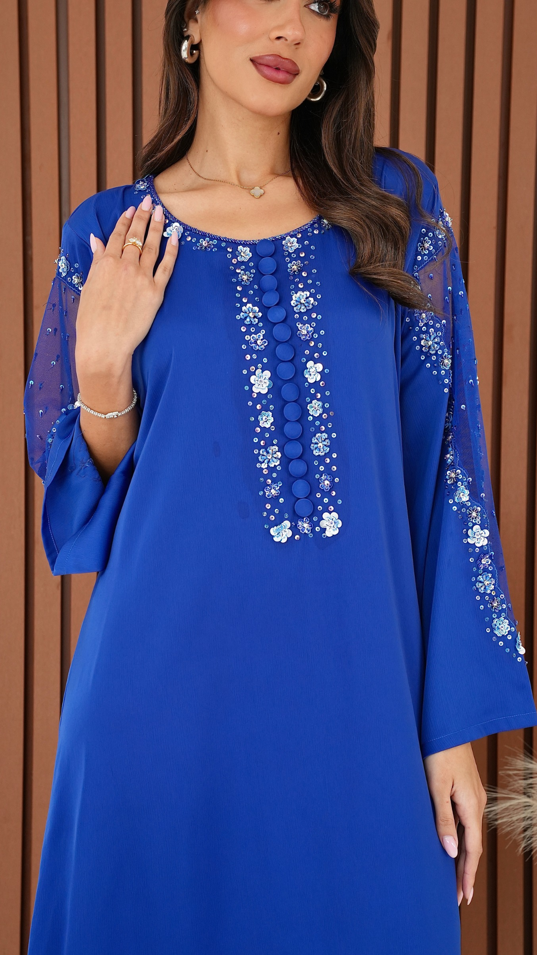 Sapphire Bloom Dress