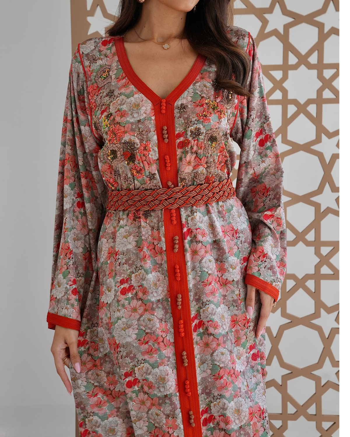 Silk Sunset Zari Kaftan