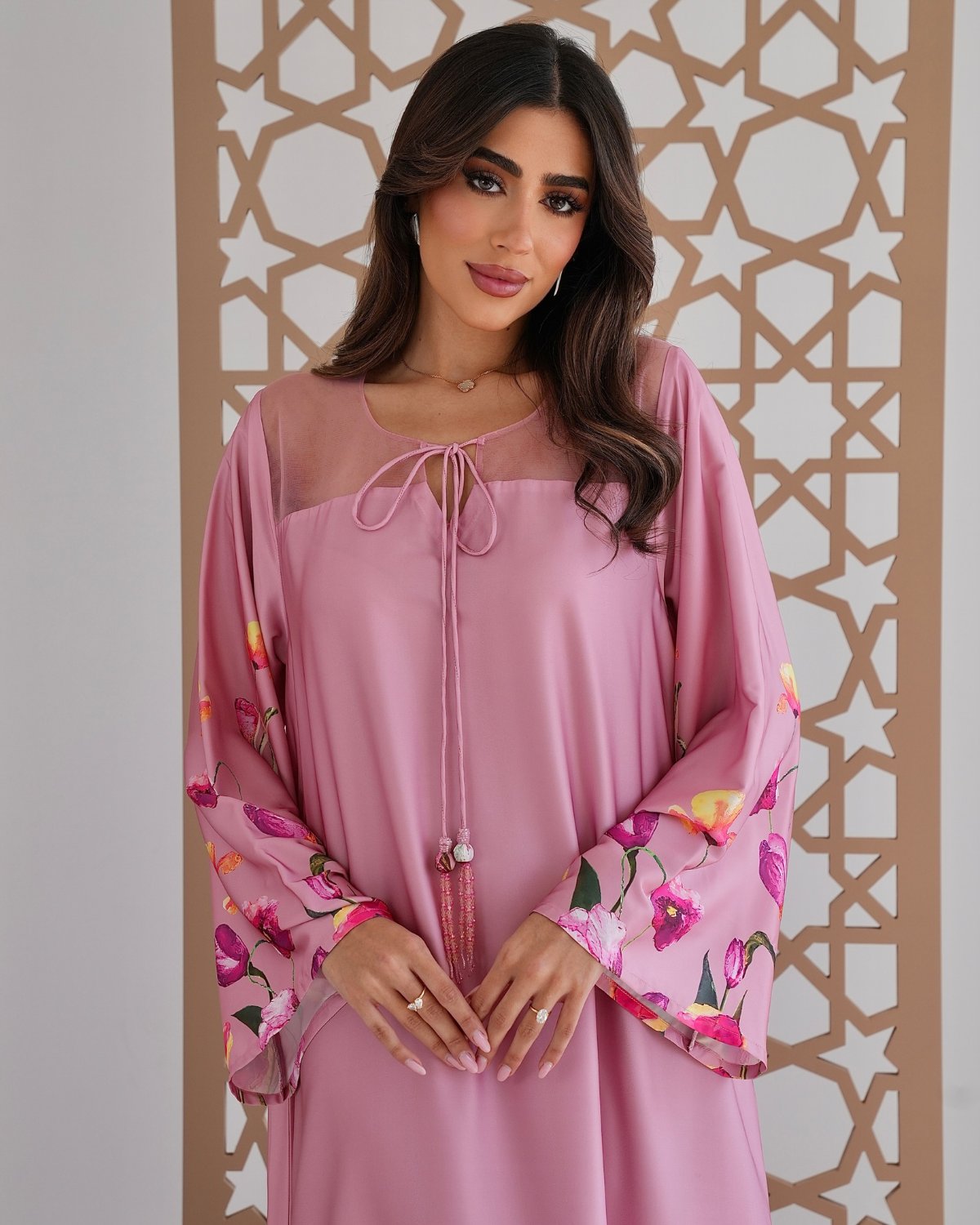 Silk Rosewave Jalabiya