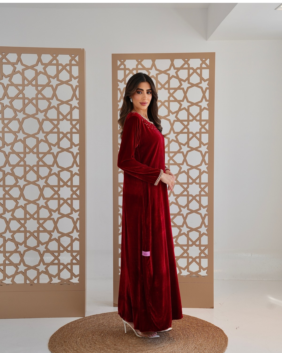 Ruby Charm Velvet Dress