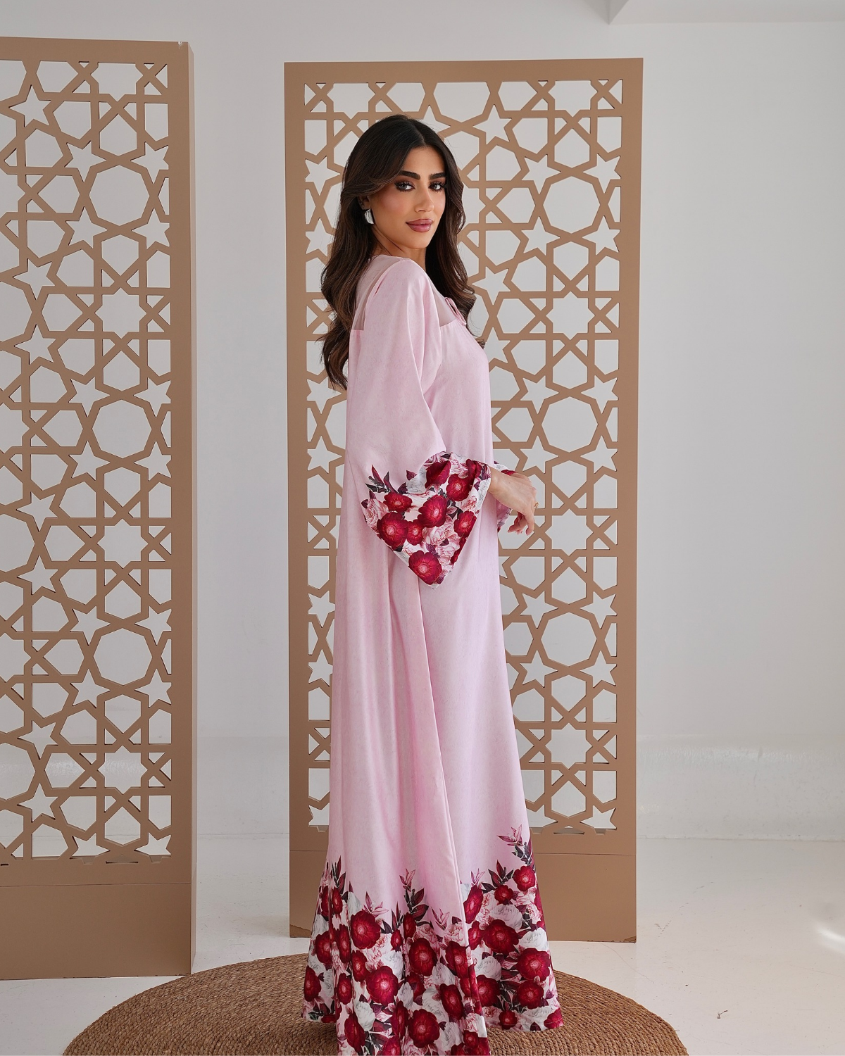 Rose Silk Garden Jalabiya