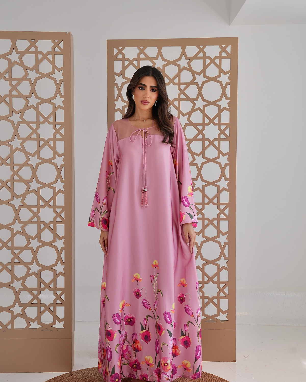 Silk Rosewave Jalabiya