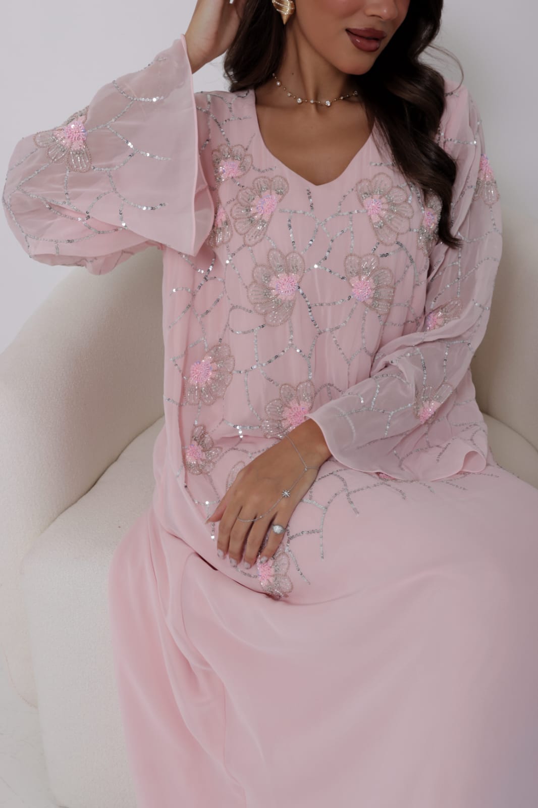 فستان “ورد الغروب”