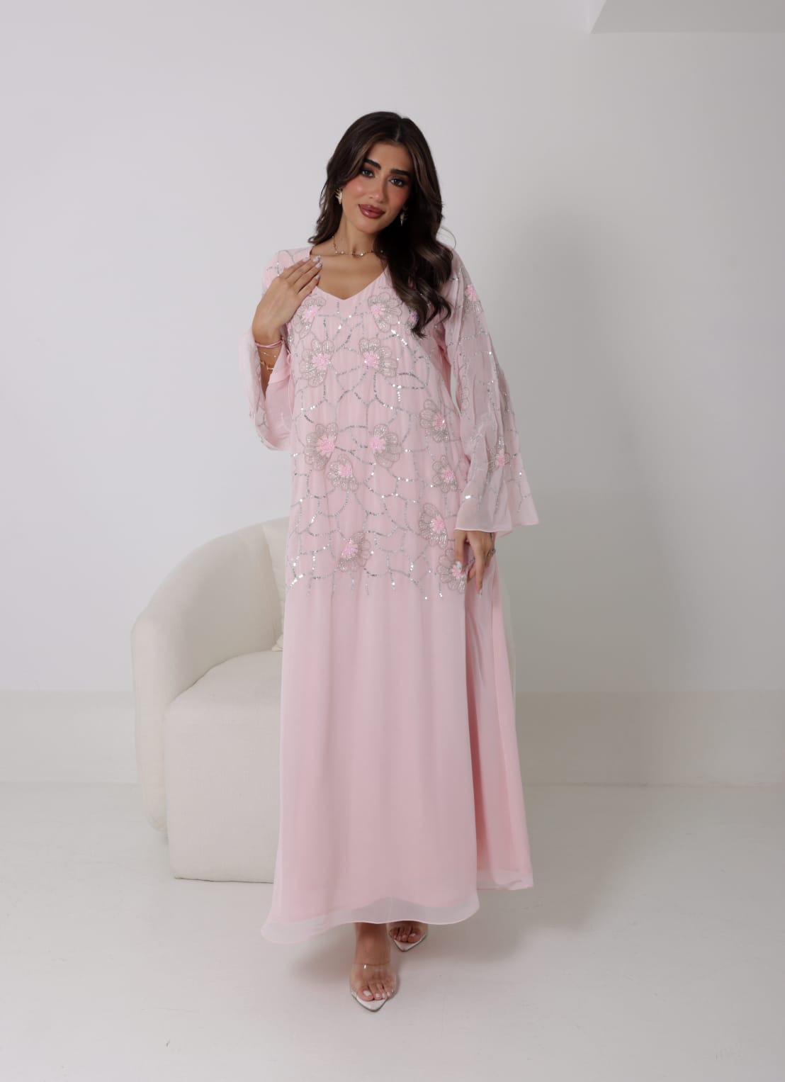 فستان “ورد الغروب”