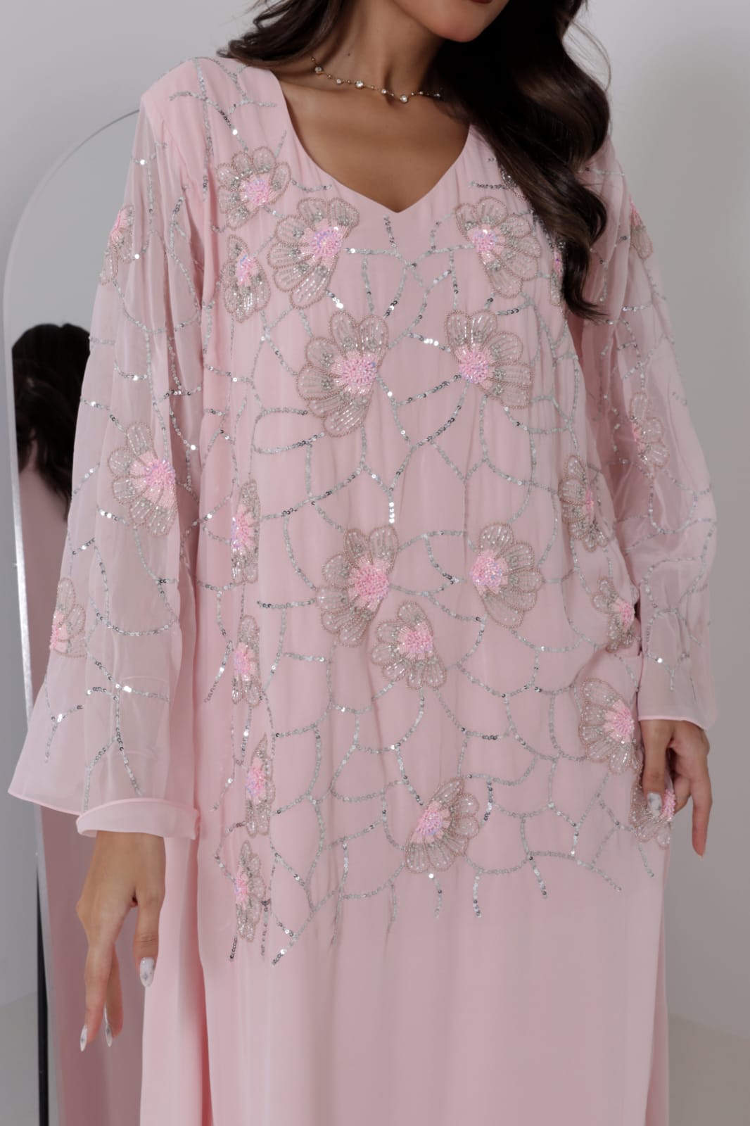 فستان “ورد الغروب”